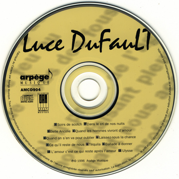 Luce Dufault - Luce Dufault | Arpège Musique (AMCD-904) - 3 Luce Dufault - Luce Dufault | Arpège Musique (AMCD-904) - 3