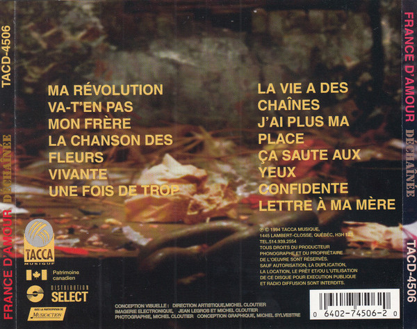 France D'Amour - Déchaînée | Tacca Musique (TACD-4506) - 2 France D'Amour - Déchaînée | Tacca Musique (TACD-4506) - 2