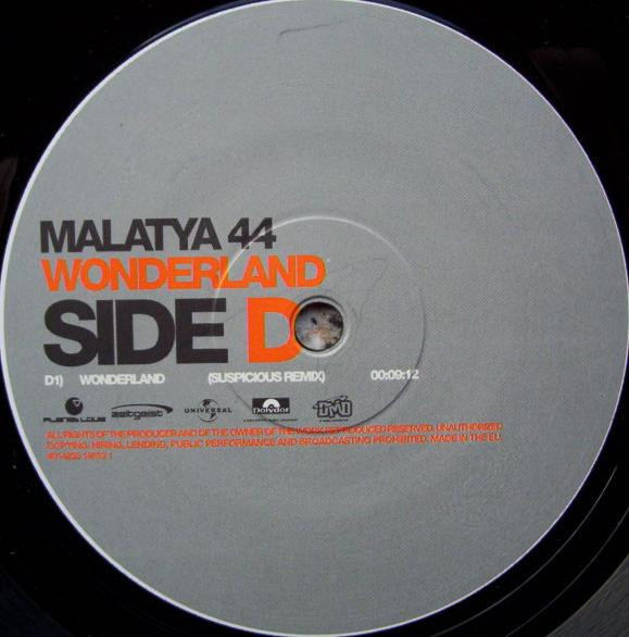 Malatya 44 - Wonderland | Planet Love Records (PLO 002) - 5