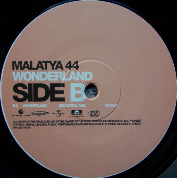 Malatya 44 - Wonderland | Planet Love Records (PLO 002) - 3