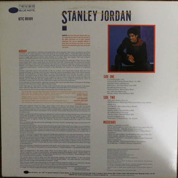 Stanley Jordan - Magic Touch | Blue Note (BT 85101) - 2