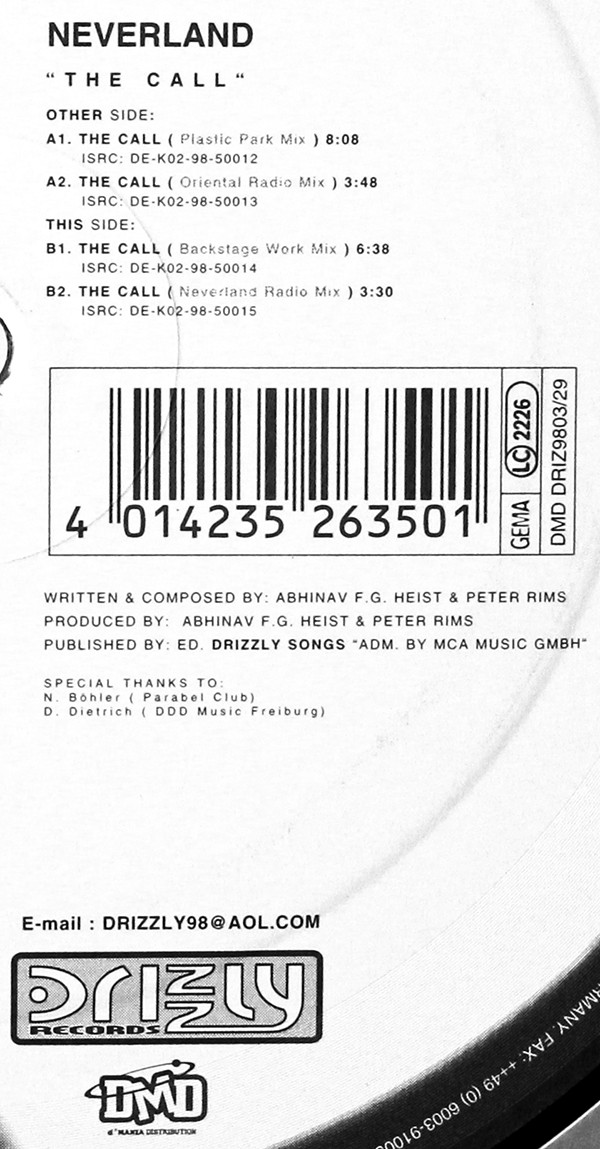 Neverland - The Call | Drizzly (DRIZ9803/29) - 3