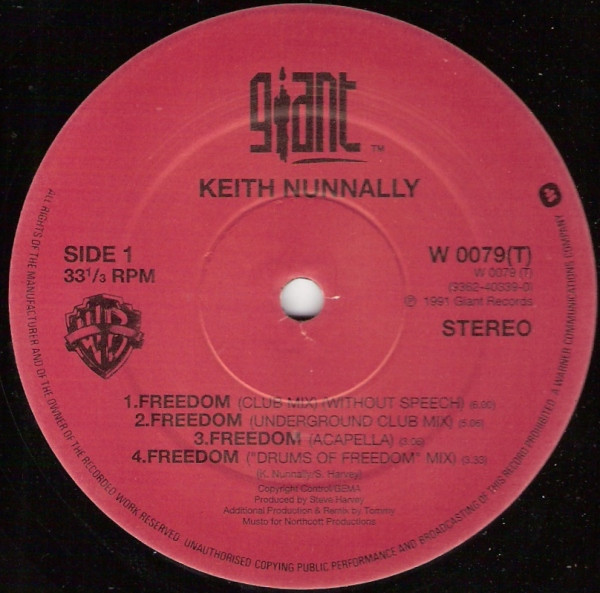 Keith Nunnally - Freedom | Giant Records (W 0079 T)