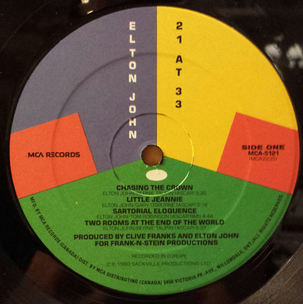 Elton John - 21 At 33 | MCA Records (MCA-5121) - 3 Elton John - 21 At 33 | MCA Records (MCA-5121) - 3