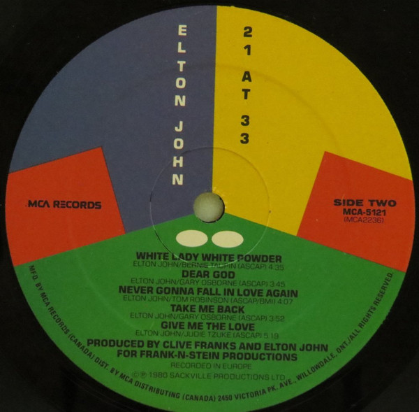 Elton John - 21 At 33 | MCA Records (MCA-5121) - 4 Elton John - 21 At 33 | MCA Records (MCA-5121) - 4
