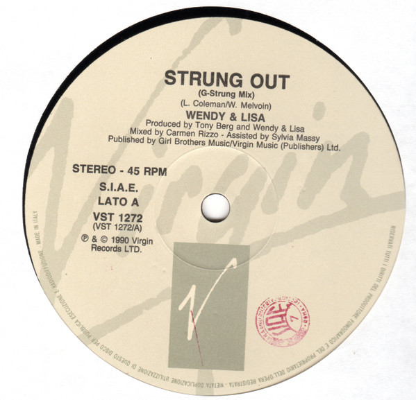 Wendy & Lisa - Strung Out | Virgin (VST 1272) - 3