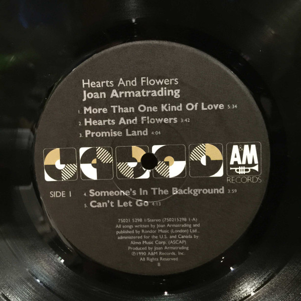 Joan Armatrading - Hearts And Flowers | A&M Records (75021 5298 1) - 3 Joan Armatrading - Hearts And Flowers | A&M Records (75021 5298 1) - 3