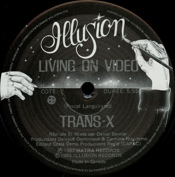 Trans-X - Vivre Sur Vidéo / Living On Video | Illusion (IL-1301) - main