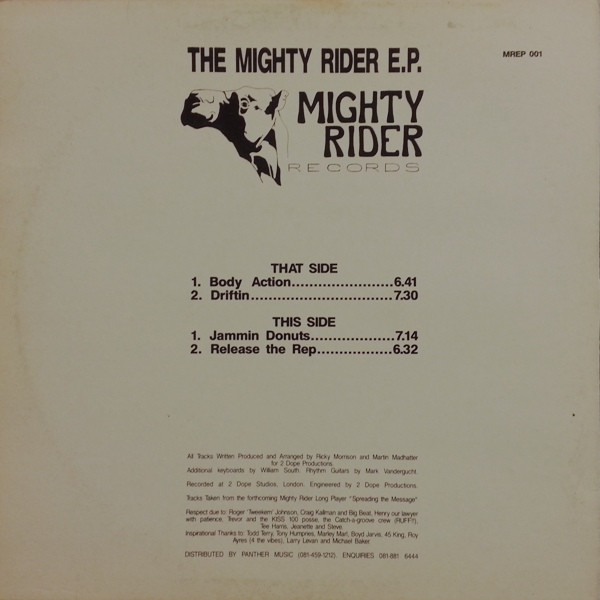 2 Dope Productions - The Mighty Rider E.P. | Mighty Rider Records (MREP 001) - 2 2 Dope Productions - The Mighty Rider E.P. | Mighty Rider Records (MREP 001) - 2