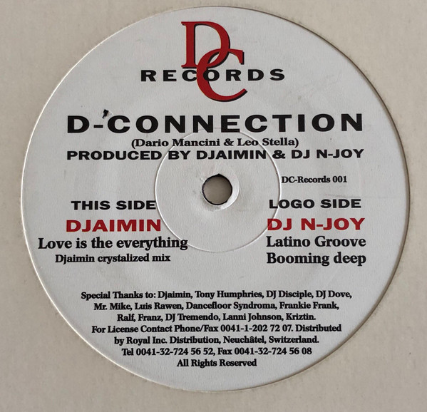 D-Connection - Love Is The Everything - Latino Groove - Booming Deep | DC Records (DC-Records 001) - 3