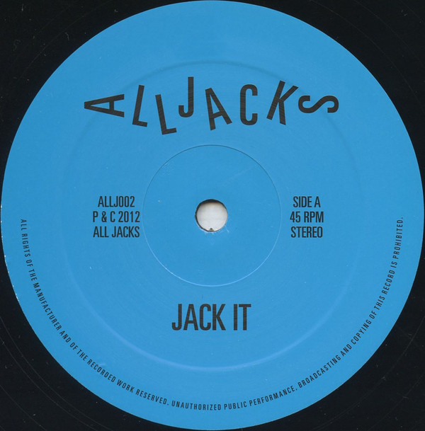 Paul Ritch - Jack It | All Jacks (ALLJ002)
