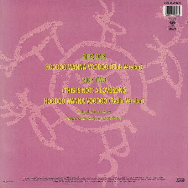 Trance Dance - Hoodoo Wanna Voodoo | CBS (CBS 650082 6) - 2 Trance Dance - Hoodoo Wanna Voodoo | CBS (CBS 650082 6) - 2