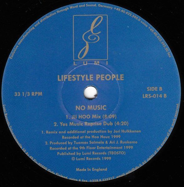 Lifestyle People - No Music | Lumi Records (LRS-014) - 2 Lifestyle People - No Music | Lumi Records (LRS-014) - 2