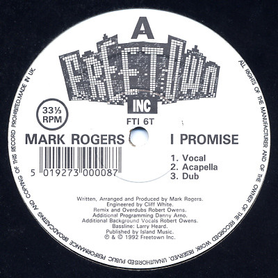 Mark Rogers - I Promise | Freetown Inc (FTI 6T)