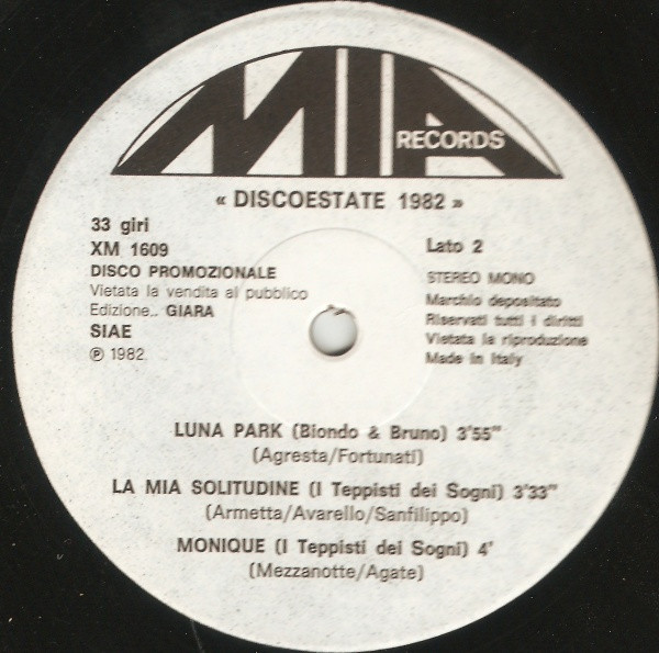Various - Discoestate 1982 | Mia Records (XM 1609) - 2 Various - Discoestate 1982 | Mia Records (XM 1609) - 2
