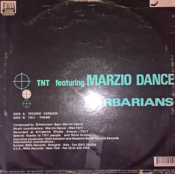 T.N.T. Featuring Marzio Dance - Barbarians | Èviva Records (EVRMX 011) - 2 T.N.T. Featuring Marzio Dance - Barbarians | Èviva Records (EVRMX 011) - 2