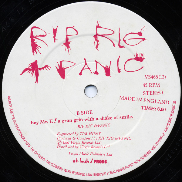 Rip Rig + Panic - Bob Hope Takes Risks | Virgin (VS 468(12)) - 4