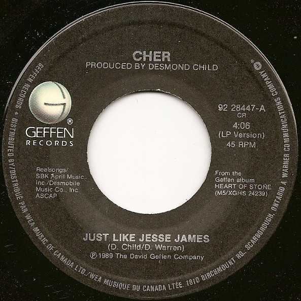 Cher - Just Like Jesse James | Geffen Records (92 28447) - main Cher - Just Like Jesse James | Geffen Records (92 28447) - main