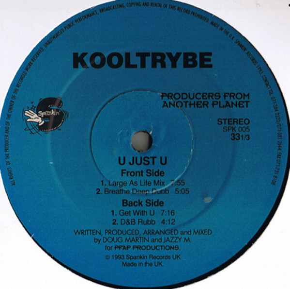 Kooltrybe - U Just U | Spankin (SPK005) - main
