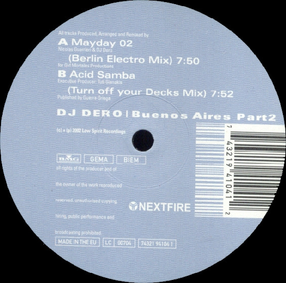 DJ Dero - Buenos Aires Part 2 | Nextfire Recordings (74321 94104 1) - 2