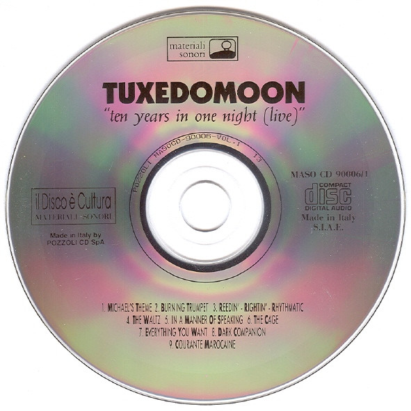 Tuxedomoon - Ten Years In One Night (Live) | Materiali Sonori (MASO CD 90006) - 3