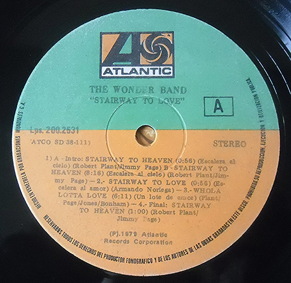 The Wonder Band - Stairway To Love | ATCO Records (GM-200.2531) - 3