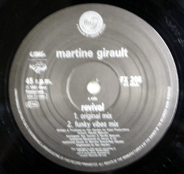 Martine Girault - Revival / Cause It Matters To Me | FFRR (FX 205) - 4