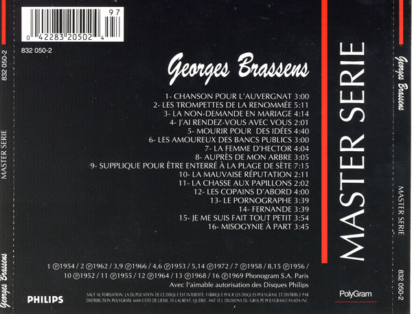 Georges Brassens - Georges Brassens | Philips (832 050-2) - 2 Georges Brassens - Georges Brassens | Philips (832 050-2) - 2