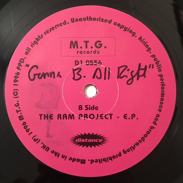 The Ram Project - The Ram Project E.P. | Distance (DI 0556) - 3 The Ram Project - The Ram Project E.P. | Distance (DI 0556) - 3