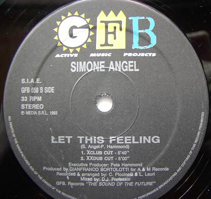 Simone Angel - Let This Feeling | GFB Records (GFB 058) - 2 Simone Angel - Let This Feeling | GFB Records (GFB 058) - 2