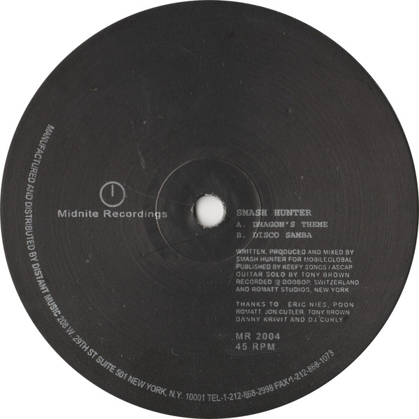 Smash Hunter - Dragon's Theme / Disco Samba | Midnite Recordings (MR 2004) - main