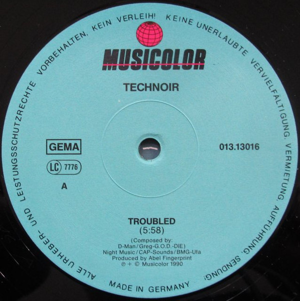 Technoir - Troubled | Musicolor (013.13016) - 2