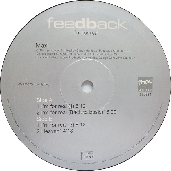 Feedback - I'm For Real | Fnac Music Dance Division (590284) - 2 Feedback - I'm For Real | Fnac Music Dance Division (590284) - 2