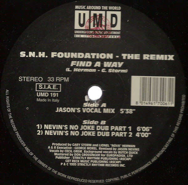 Find A Way (Jason Nevins Remixes)