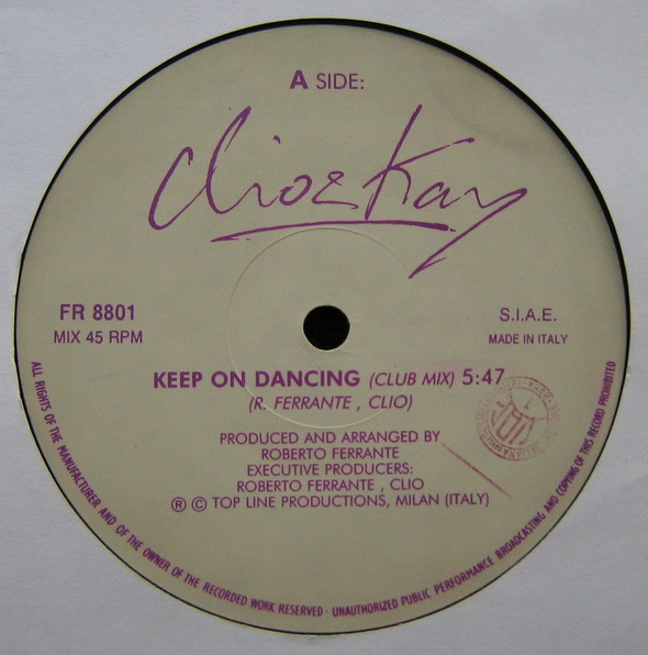 Clio & Kay - Keep On Dancing | Top Line Productions (FR 8801) - 3
