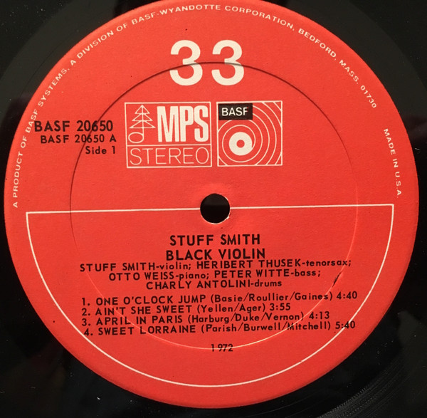 Stuff Smith - Black Violin | MPS Records (basf 20650) - 3