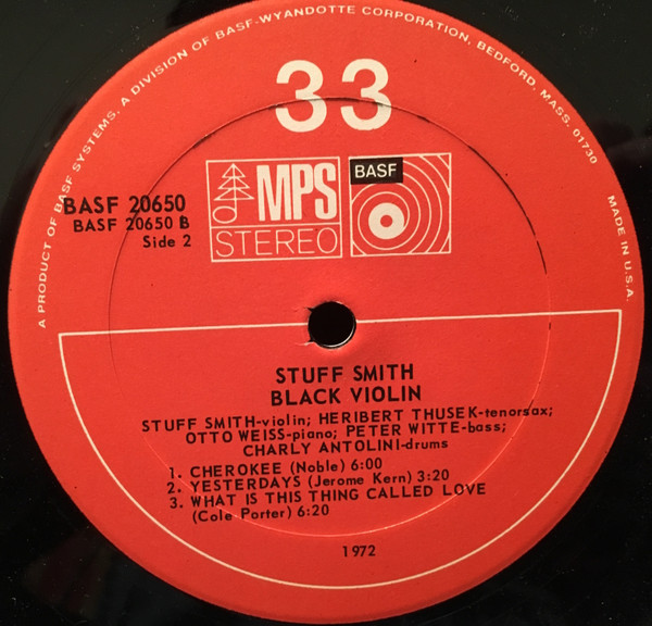 Stuff Smith - Black Violin | MPS Records (basf 20650) - 4