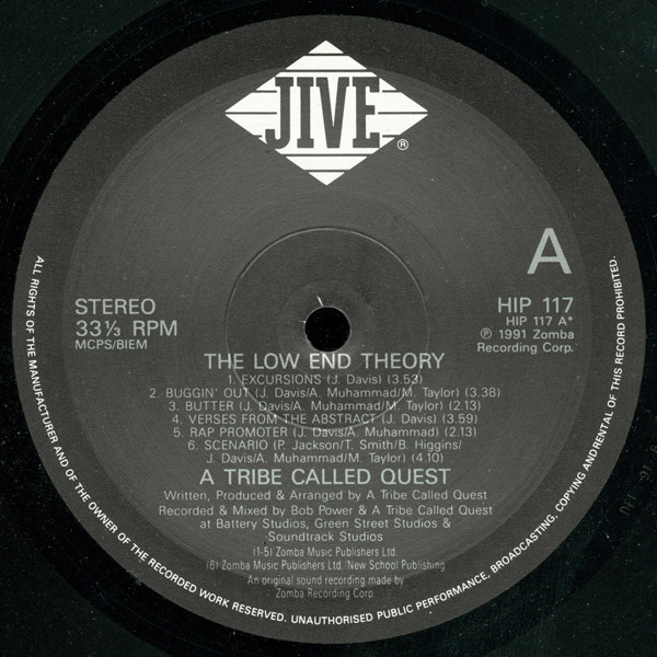 A Tribe Called Quest - The Low End Theory | Jive (HIP 117) - 3 A Tribe Called Quest - The Low End Theory | Jive (HIP 117) - 3