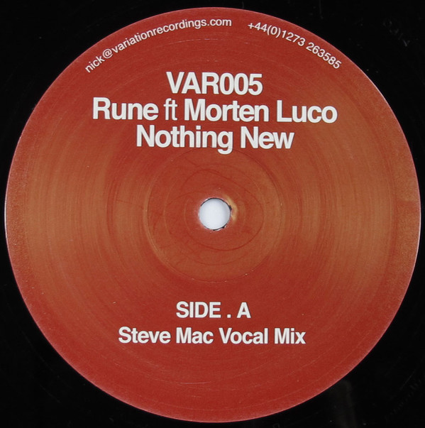 Rune Ft Morten Luco - Nothing New | Variation Recordings (VAR 005) - 3 Rune Ft Morten Luco - Nothing New | Variation Recordings (VAR 005) - 3