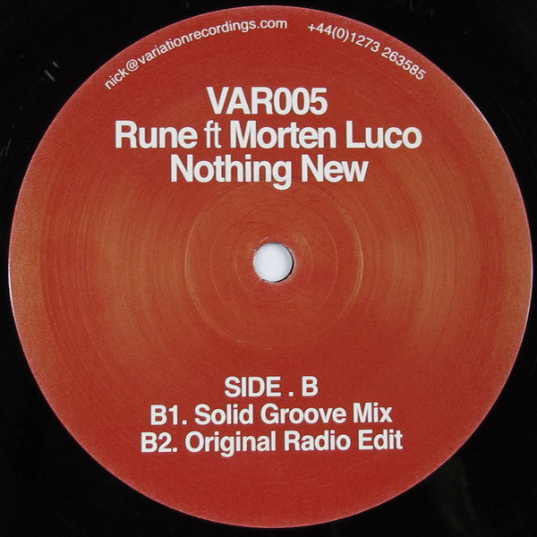 Rune Ft Morten Luco - Nothing New | Variation Recordings (VAR 005) - 4 Rune Ft Morten Luco - Nothing New | Variation Recordings (VAR 005) - 4