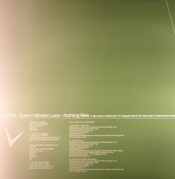 Rune - Nothing New | Variation Recordings (VAR 005R) - 2