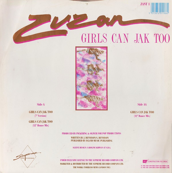 Zuzan - Girls Can Jak Too | Supreme Records (ZANT 1) - 2 Zuzan - Girls Can Jak Too | Supreme Records (ZANT 1) - 2