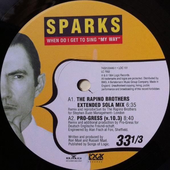 Sparks - When Do I Get To Sing "My Way" | Logic Records (LOC 151) - 3 Sparks - When Do I Get To Sing "My Way" | Logic Records (LOC 151) - 3