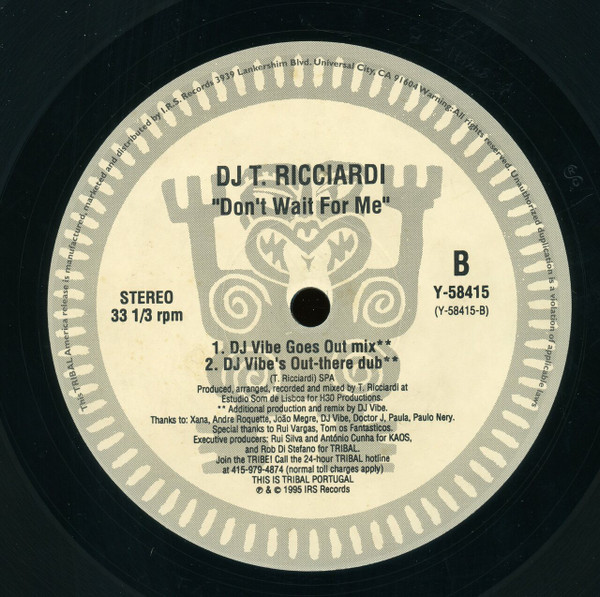 DJ Tó Ricciardi - Don't Wait For Me | Tribal Portugal (Y-58415) - 3