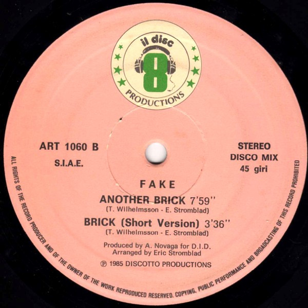 Fake - Brick | Il Discotto Productions (ART 1060) - 4 Fake - Brick | Il Discotto Productions (ART 1060) - 4