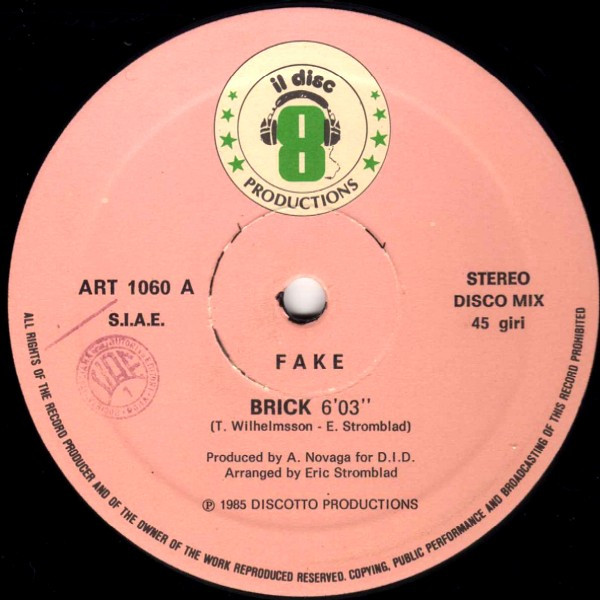 Fake - Brick | Il Discotto Productions (ART 1060) - 3 Fake - Brick | Il Discotto Productions (ART 1060) - 3
