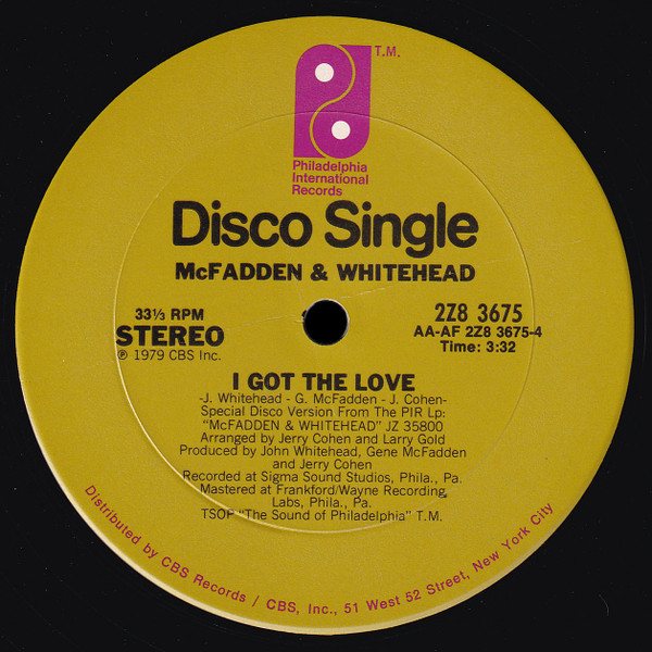 McFadden & Whitehead - Ain't No Stoppin' Us Now | Philadelphia International Records (2Z8 3675) - 2 McFadden & Whitehead - Ain't No Stoppin' Us Now | Philadelphia International Records (2Z8 3675) - 2