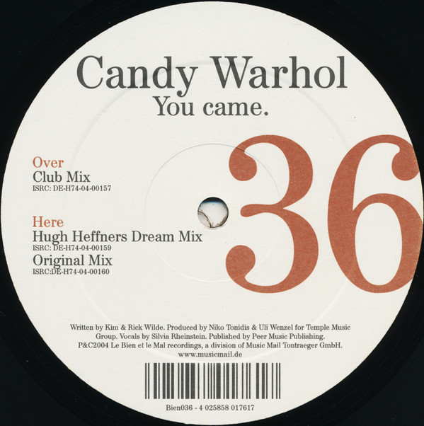 Candy Warhol - You Came | Le Bien Et Le Mal (Bien036) - main Candy Warhol - You Came | Le Bien Et Le Mal (Bien036) - main