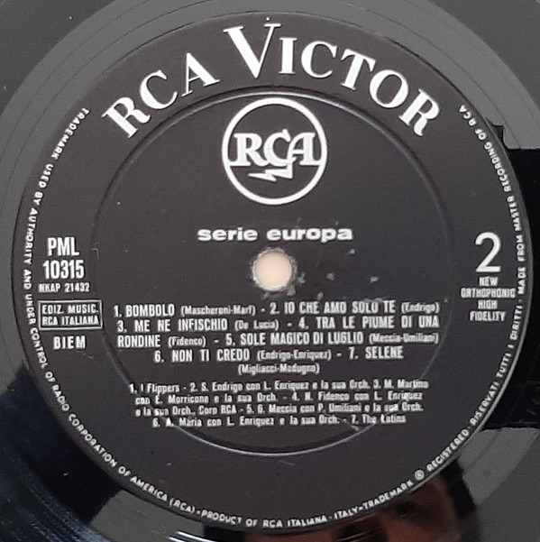 Various - Il Vostro Juke-Box | RCA Victor (PML 10315) - 4 Various - Il Vostro Juke-Box | RCA Victor (PML 10315) - 4