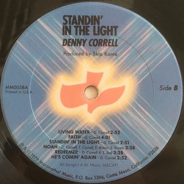 Denny Correll - Standin' In The Light | Maranatha! Music (MM0058A) - 4